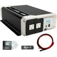 thumbnail image 1 of Energizer 2000 Watt Pure Sine Wave Power Inverter 12V DC to 110V/120V Converter for Family RV Off Grid Solar System with Dual USB Ports LCD Display - ETL Approved-UL STD 458, 1 of 7