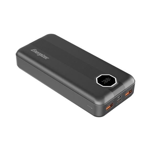 Energizer 20000mAh Power Bank with USB A 22.5W & USB C 20W PD Fast Charging, LCD Display, Triple Outputs for Multiple Devices, Perfect for iPhone, Samsung, Android Devices, Tablets_UE20029PQ