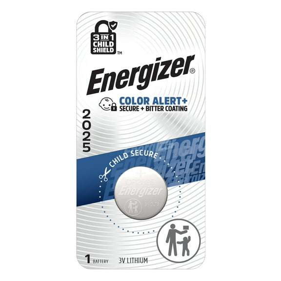 Energizer CR2025 Coin Batteries (1 Pack), 2025 3V Lithium Batteries, Long-Lasting Power Compatible with Key Fobs, Watches and more