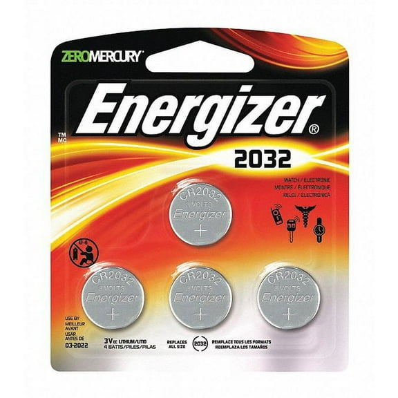 Energizer 2032 3V Button Cell Battery, 4 Count, 1 Pack