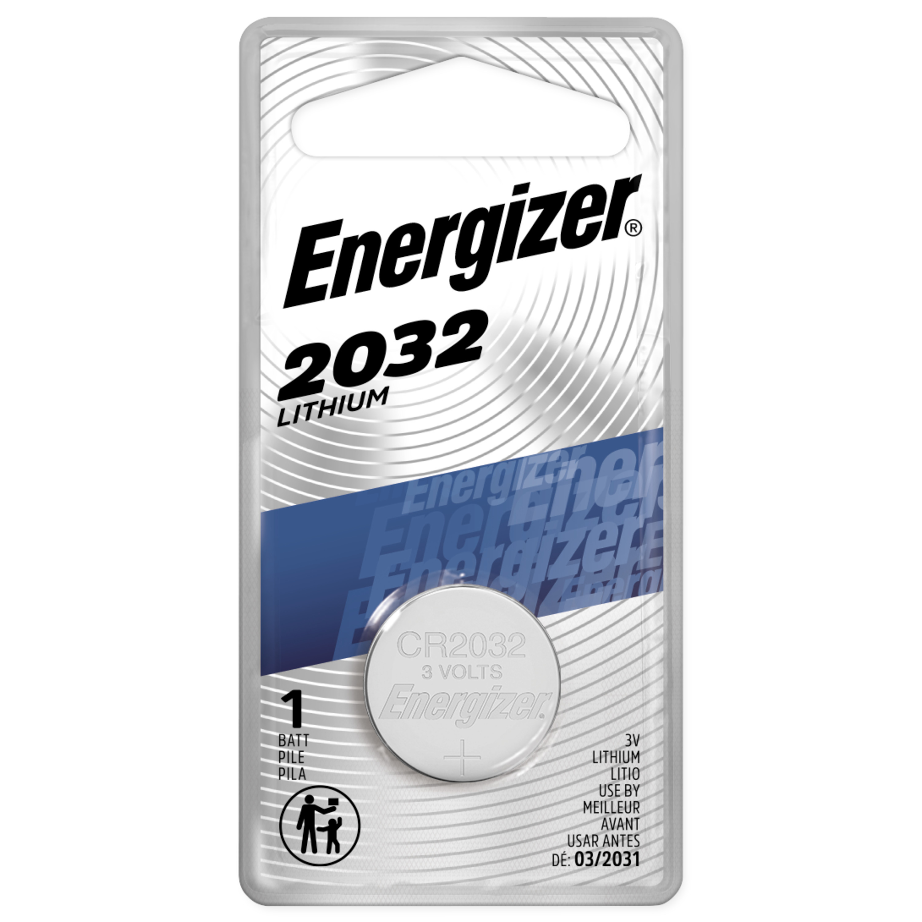 Energizer 2032 Batteries (1 Pack), 3V Lithium Coin Batteries - image 1 of 13