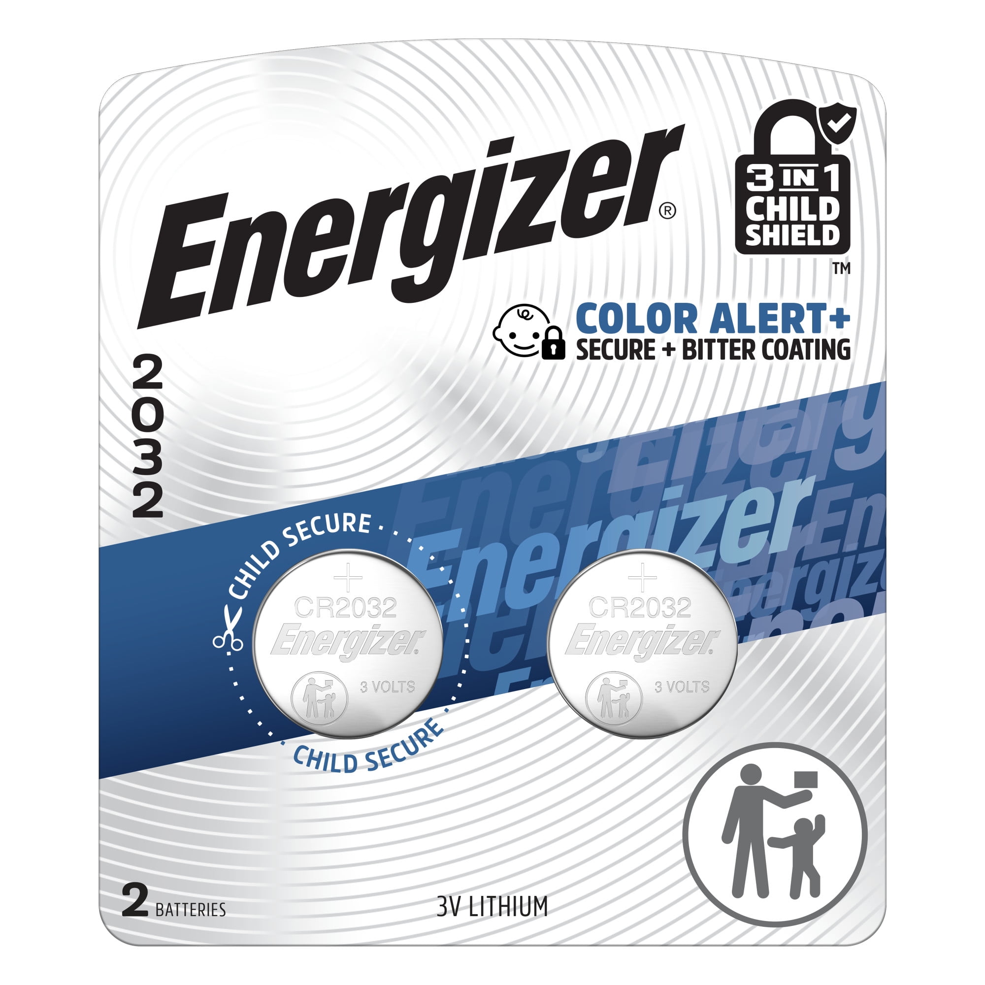 Energizer 2032 Batteries (2 Pack), 3V Lithium Coin Batteries