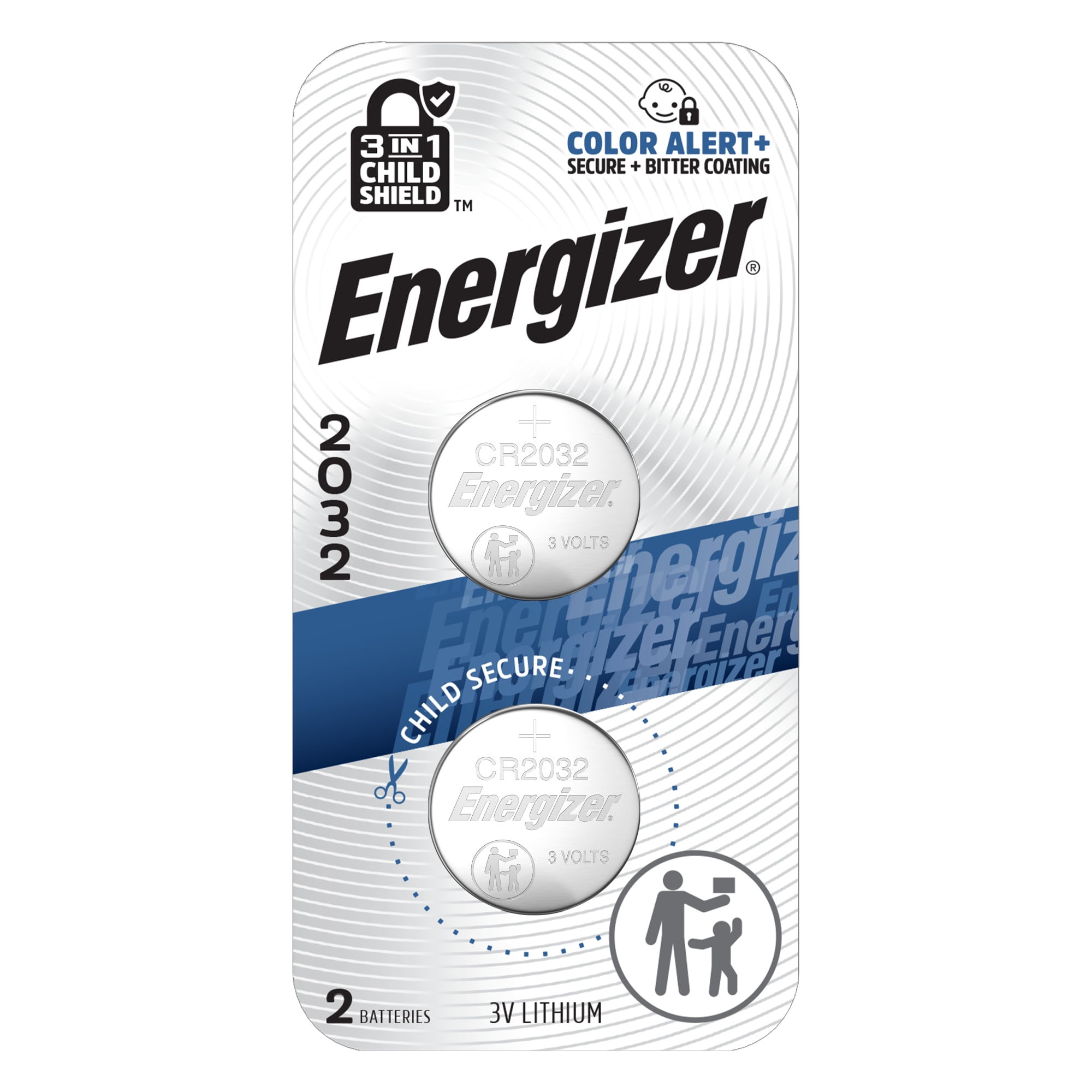 Energizer 2032 Coin Batteries (2 Pack), CR2032 3V Lithium Batteries, Compatible with AirTag and Tile Pro Devices, Key Fobs, Watches and more