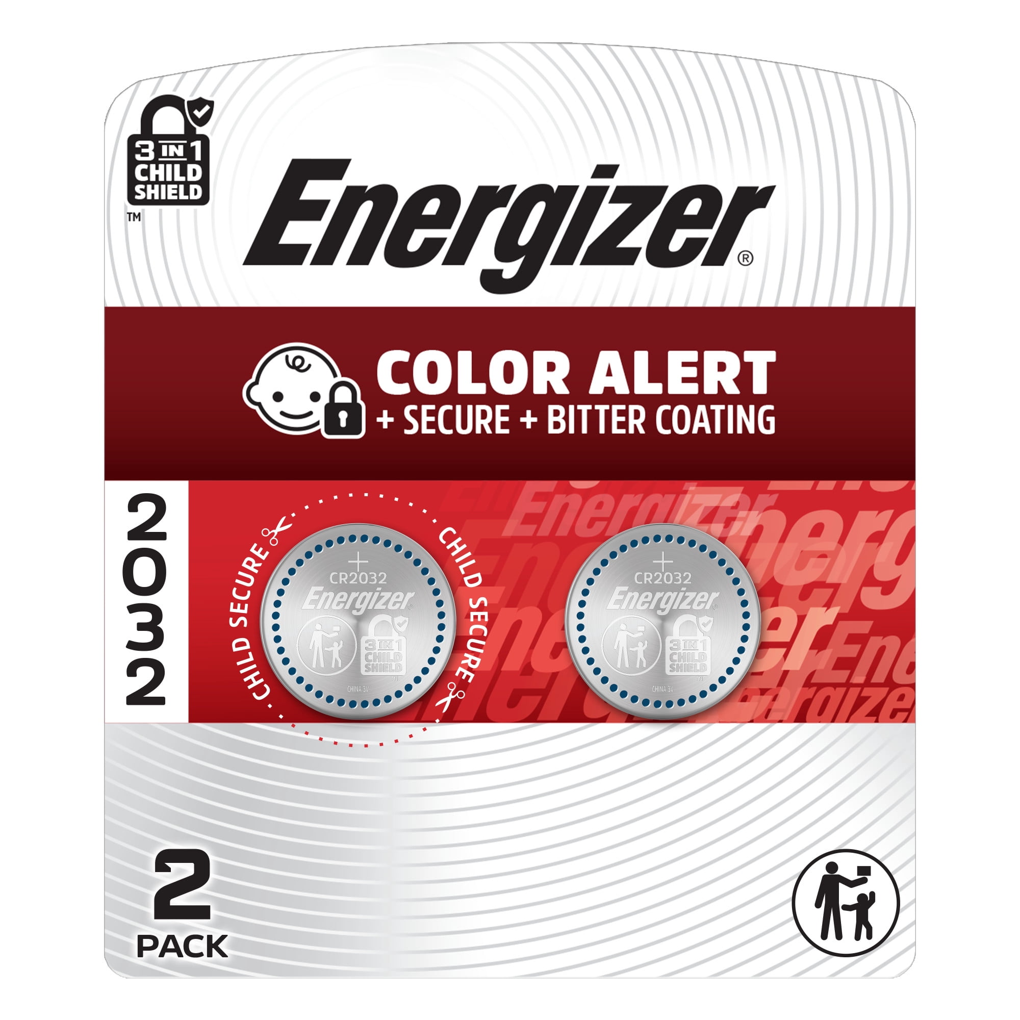 Energizer 2032 Coin Batteries (2 Pack), CR2032 3V Lithium Batteries, Compatible with AirTag and Tile Pro Devices, Key Fobs, Watches and more