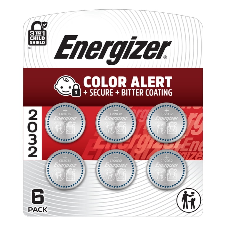 Energizer, Coin Batteries, CR2032 3V Lithium, 6 Pack - Walmart.com