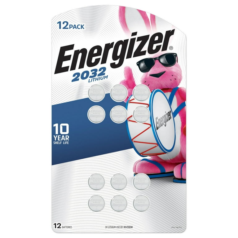 Energizer 2032 Lithium Coin Battery, 12-Pack - Walmart.com