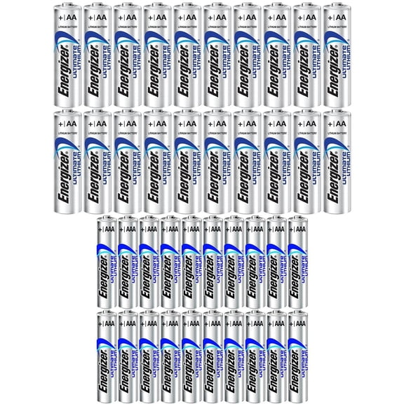 Energizer 20AA + 20AAA Industrial Lithium Long Lasting Leakproof Batteries