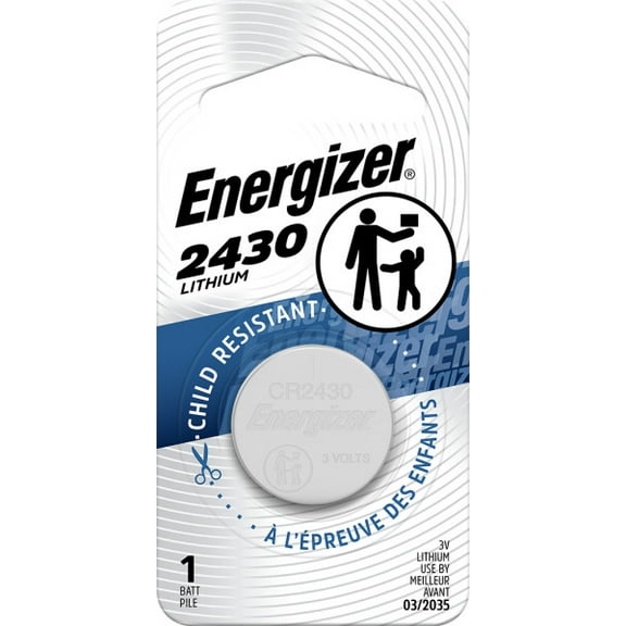 Energizer 2430 Lithium Coin Battery, 1 Pack