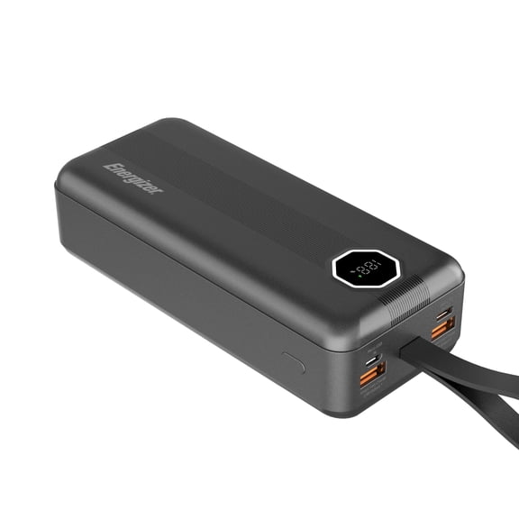 Energizer 30000mAh Power Bank with USB C 30W PD & USB A 22.5W Fast Charging, LCD Display, Triple Outputs for Multiple Devices, Perfect for iPhone, Samsung, Android Devices, Tablets_UE30029PQ