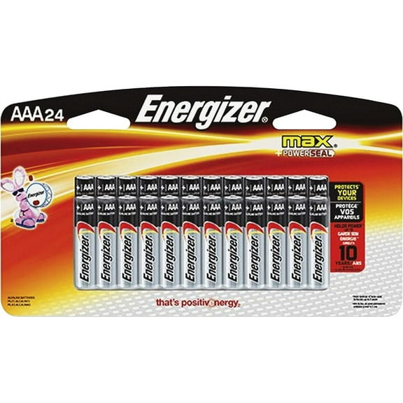 Energizer 30039800103896 Max Premium AAA Batteries, Alkaline Triple A Battery 24 Count E92BP-24, 4" Height, 7.25" Width