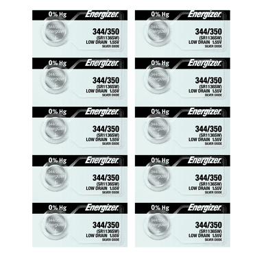Energizer 344/350 SR1136SW Silver Oxide Watch Battery (10 Count)