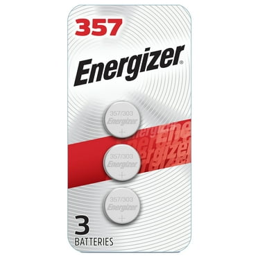 Energizer 357 / 303 Button Cell Batteries (3 Pack) – Also Replaces AG13, SR44, A76, L1154, LR44, G13A, S76