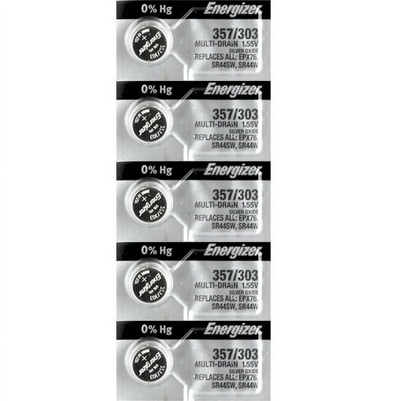 Energizer 357/303 - SR44 Silver Oxide Button Battery 1.55V - 10 Pack