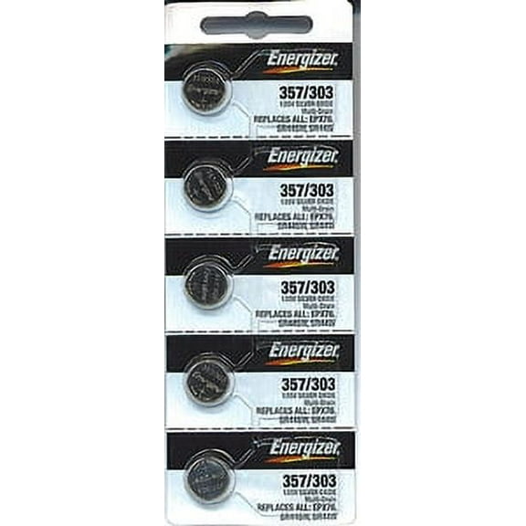 Energizer 357/303 - SR44 Silver Oxide Button Battery 1.55V - 100 Pack - FREE SHIPPING!