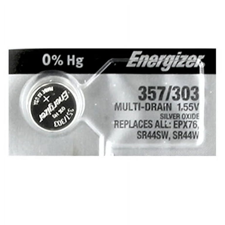 Energizer 357/303 AG13 Equivalent Silver Oxide Watch Battery