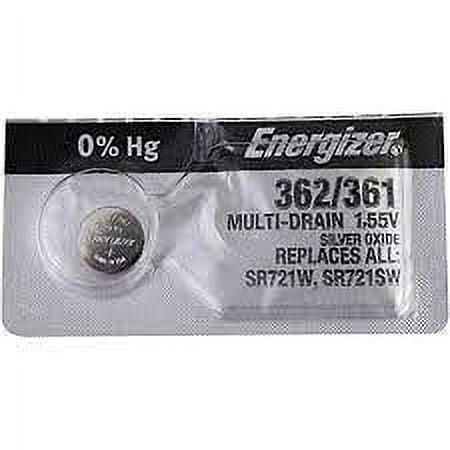 Energizer 362/361 - SR721 Silver Oxide Button Battery 1.55V - 2 Pack