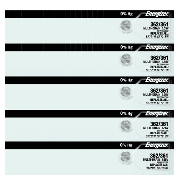 Energizer 362/361 SR721SW Silver Oxide Watch Battery (100 Count)