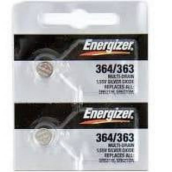 Energizer 364/363 - SR621 Silver Oxide Button Battery 1.55V - 2 Pack
