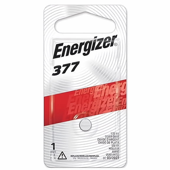 Energizer 377 Silver Oxide Button Battery (Pack of 32)