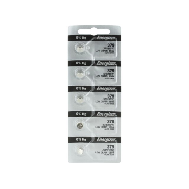 Energizer 379 SR521SW Silver Oxide Battery (2 Pack) - New & Sealed