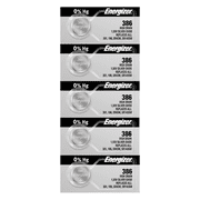 Energizer 386 SR143SW Silver Oxide Watch Battery 5 Count