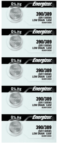 Lot De 3 Piles Montre SR54/389 Oxyde D'Argent Energizer - Pour Montres, Calculatrices, Petits Appareils - 8