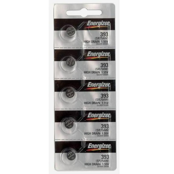 Energizer 393/309 - SR754 Silver Oxide Button Battery 1.55V 50 Pack + FREE SHIPPING!