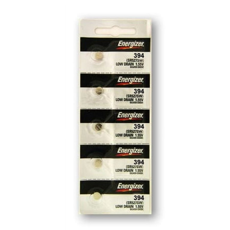 Energizer 394 380 SR936 Silver Oxide Button Battery 1.55v 25 Pack Free Shipping