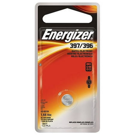 Energizer 397 ZERO-MERCURY Watch and Small Electronics Battery