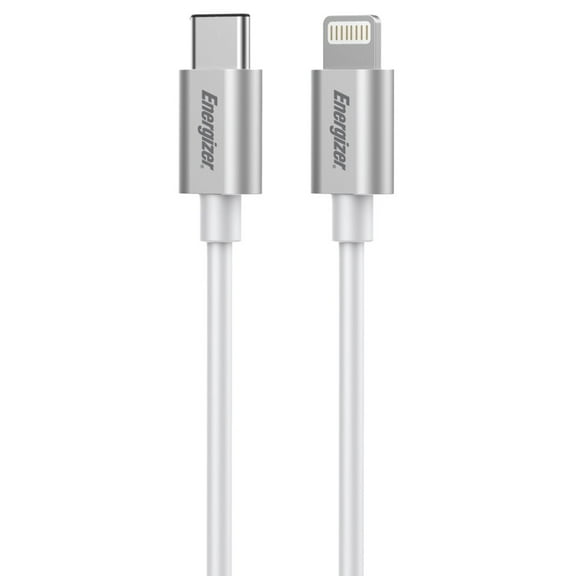 Energizer 4ft Metal Tips Type-C to Lightning Cable ENGUSL6WH