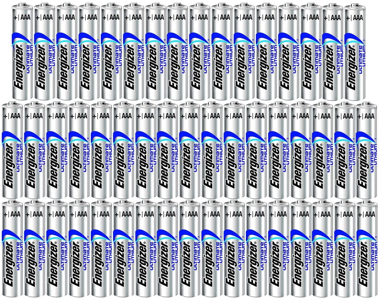 Energizer 50AAA Ultimate Lithium Long Lasting Leakproof Batteries