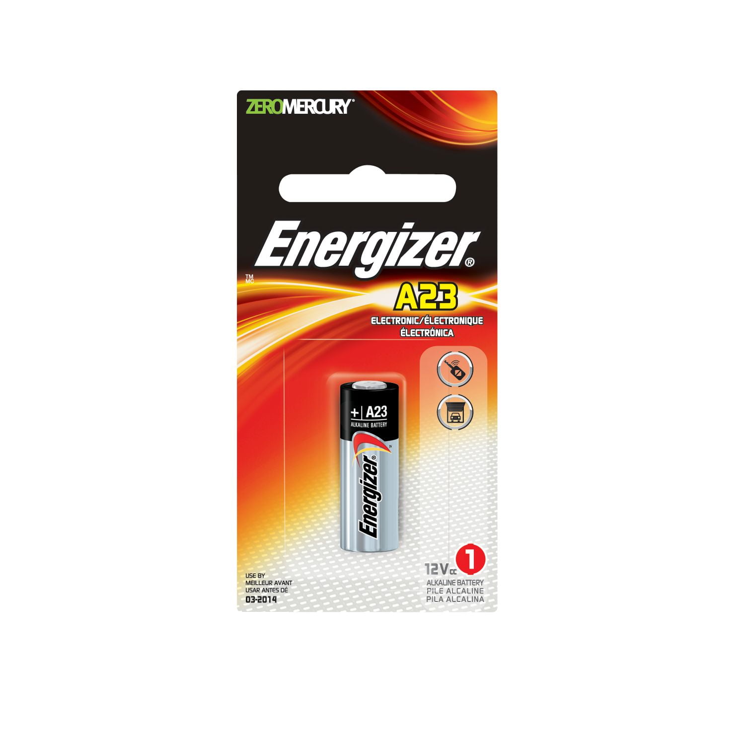 Energizer #A23 Energizer 12 Volt Keyless Entry Battery - Reliable power for  car remotes, garage door openers, 1 each, sold by each 