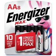 Energizer AA Batteries 8 Count, Double A Max Alkaline Battery