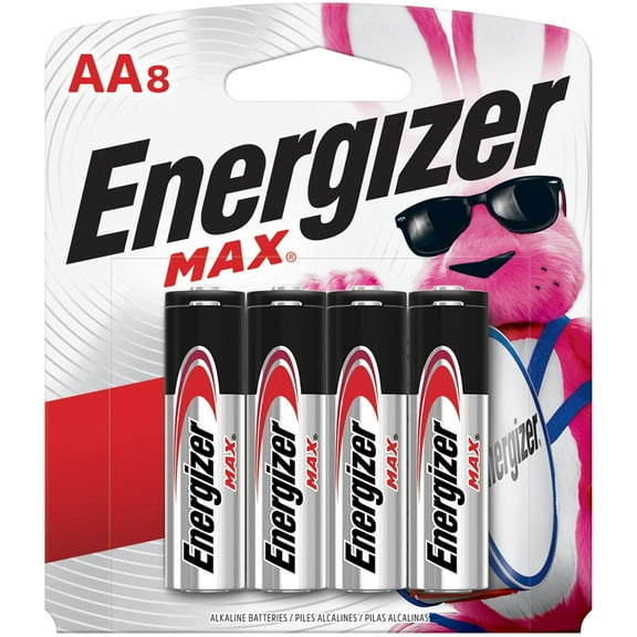 Energizer AA Batteries, Max Double A Battery Alkaline, 8 Count