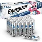 Energizer AA Lithium Batteries, Worlds Longest Lasting Double A Battery, Ultimate Lithium 24 Battery Count