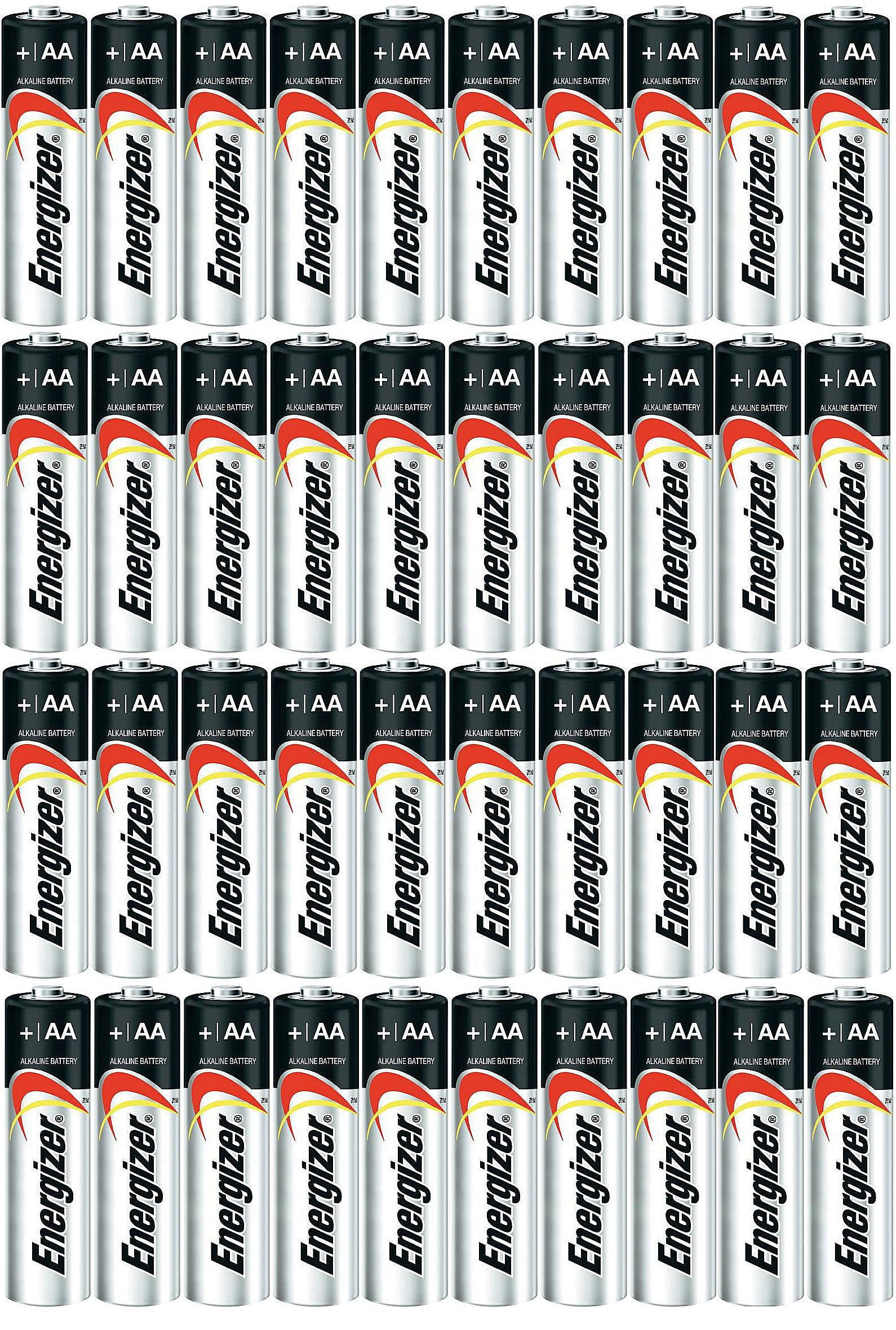 Alkaline Energizer AA Max USA count E91 or later 12/2024 Expiration Made in - - 40 Batteries