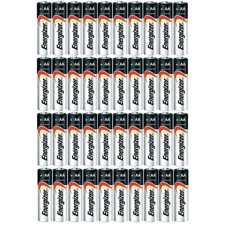 Energizer AA Max Alkaline E91 Batteries Made in USA - Expiration 12/2024 or later - 40 count
