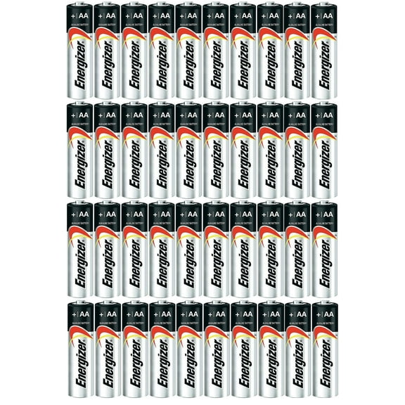 Energizer AA Max Alkaline E91 Batteries Made in USA - Expiration 12/2024 or later - 40 count