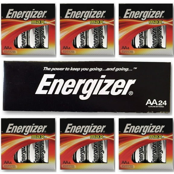 Energizer AA Max Alkaline E91 LR6 1.5V Batteries "In Original Box" x 24