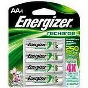 Energizer AA Rechargeable NiMH Batteries - 4 Pack + Free Shipping