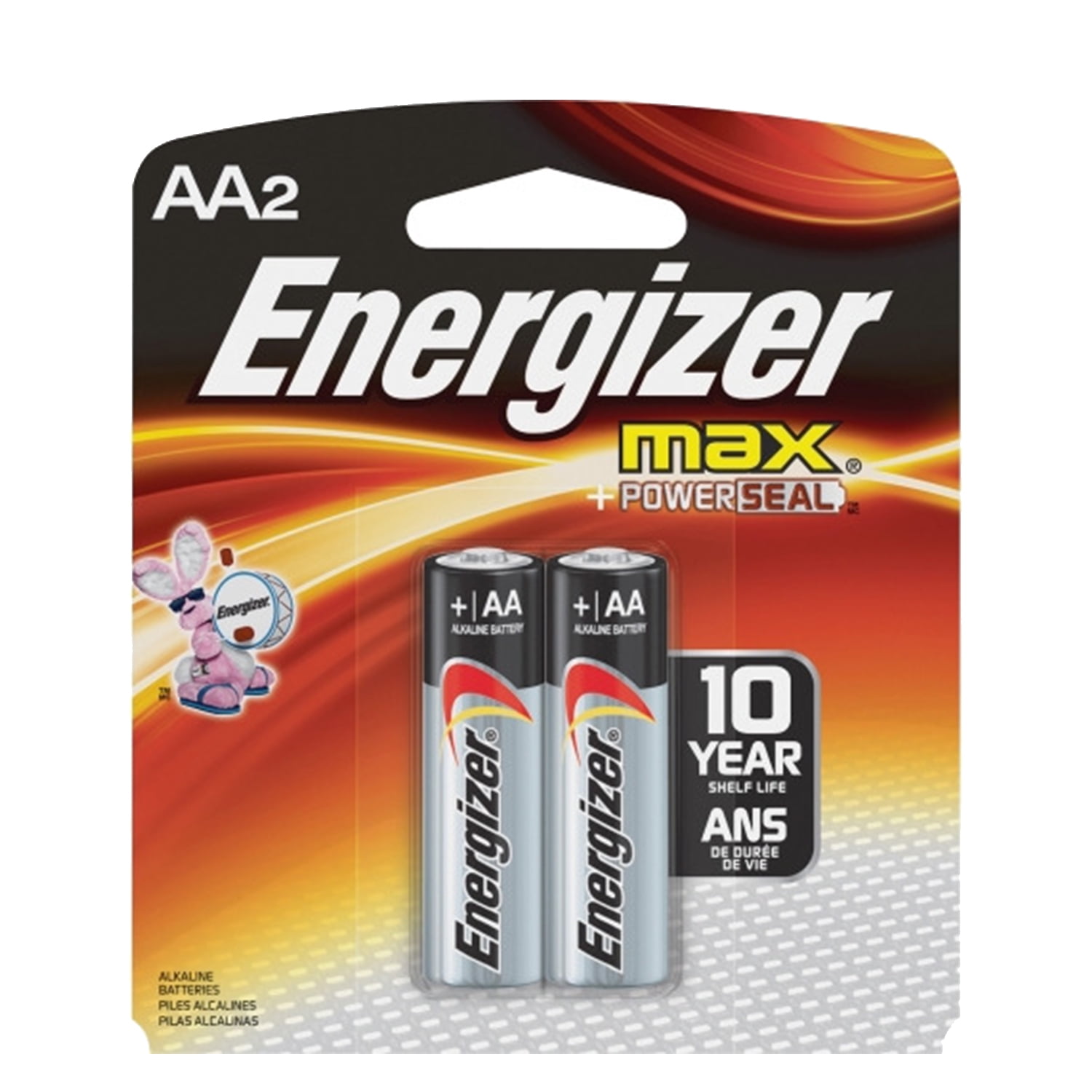 Energizer AA Size Alkaline General Purpose Battery, AA - Alkaline - 1.5 V DC - 24 - 2 Packs (48 Batteries Total)