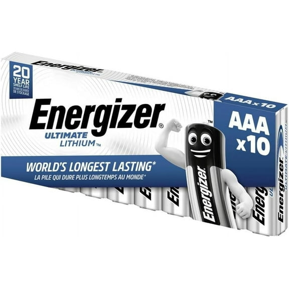 Energizer AAA Ultimate Lithium Battery Pack of 10