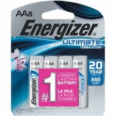 Energizer AA Ultimate Lithium Battery - Pack of 8