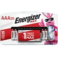 thumbnail image 1 of Energizer AAA Batteries (20 Count), Triple A Max Alkaline Battery, 1 of 6