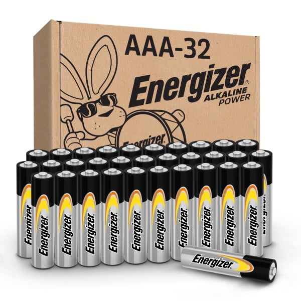 Energizer AAA Batteries, Triple A Long-Lasting Alkaline Power Batteries (32 Pack)