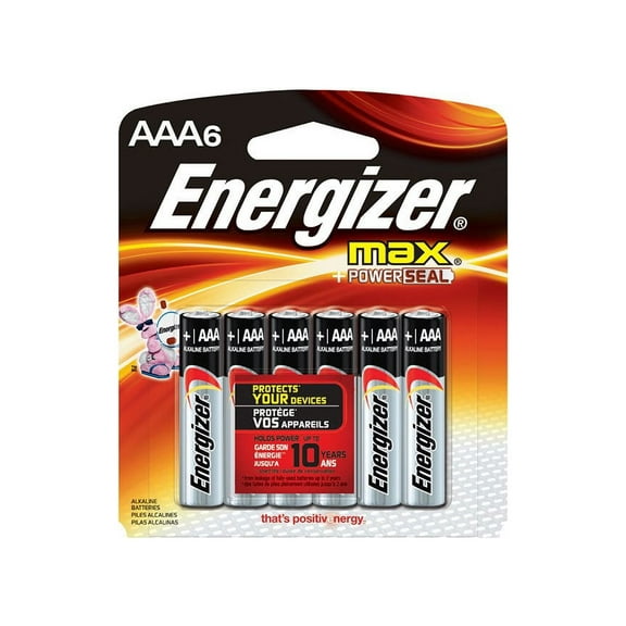 Energizer AAA Cell 1.5 Volt MAX Battery (2x6 Pack) 12 Batteries