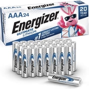 Energizer AAA Lithium Batteries, Ultimate Lithium Triple A Battery 24 Count, Longest-Lasting AAA Battery