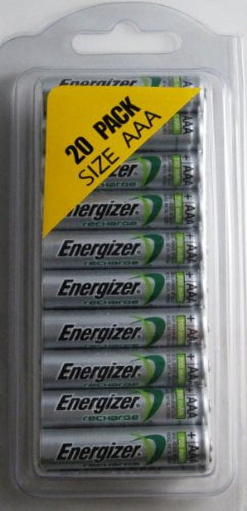 Energizer AAA Rechargeable Batteries NIMH NH12 AAA Ideal for high-tech devices Long-lasting power(20 Pack)