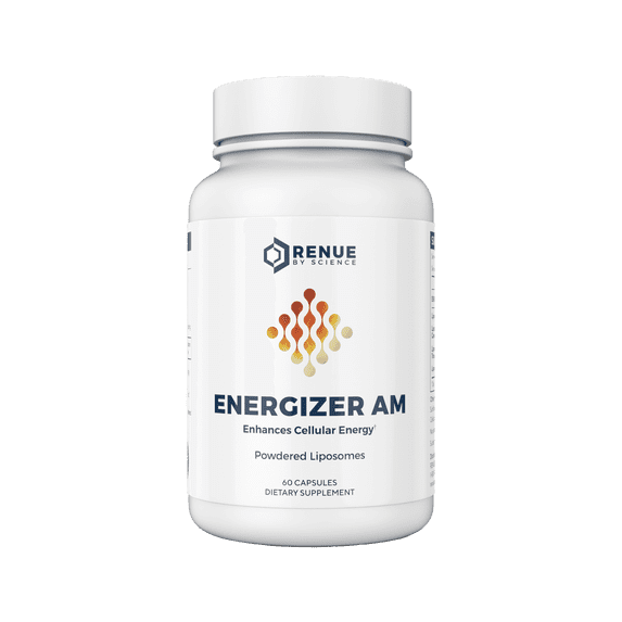 RENUE by SCIENCE Energizer AM | Liposomal Resveratrol Hesperidin & Green Tea Supplement | 60 Capsules with Trans Resveratrol (65mg) Hesperidin (150mg) Green Tea Extract (35mg) - Non-GMO | Made in USA