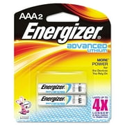 Energizer Advanced Lithium Batteries, AAA, 2/Pack